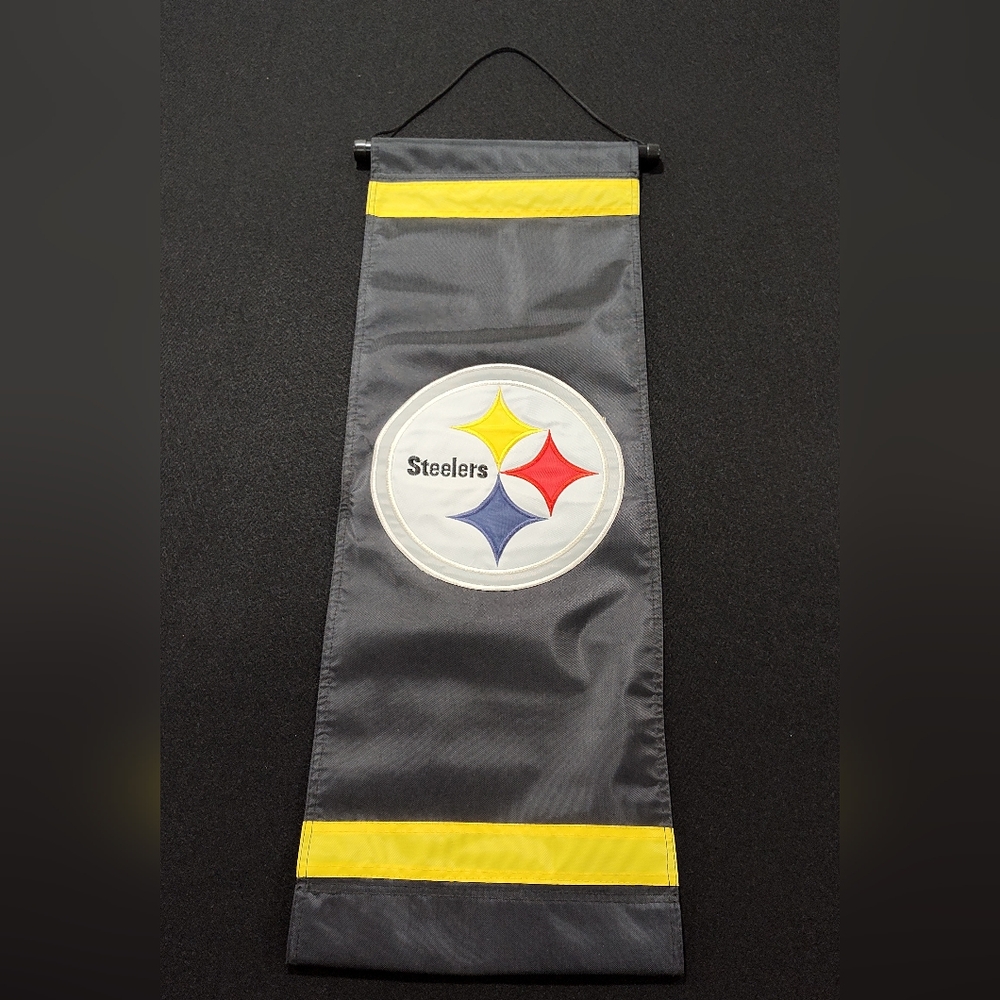 NFL Pittsburgh Steelers Banner/Flag, Black And Gold